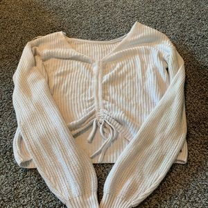 Hollister long sleeve cropped shirt xs